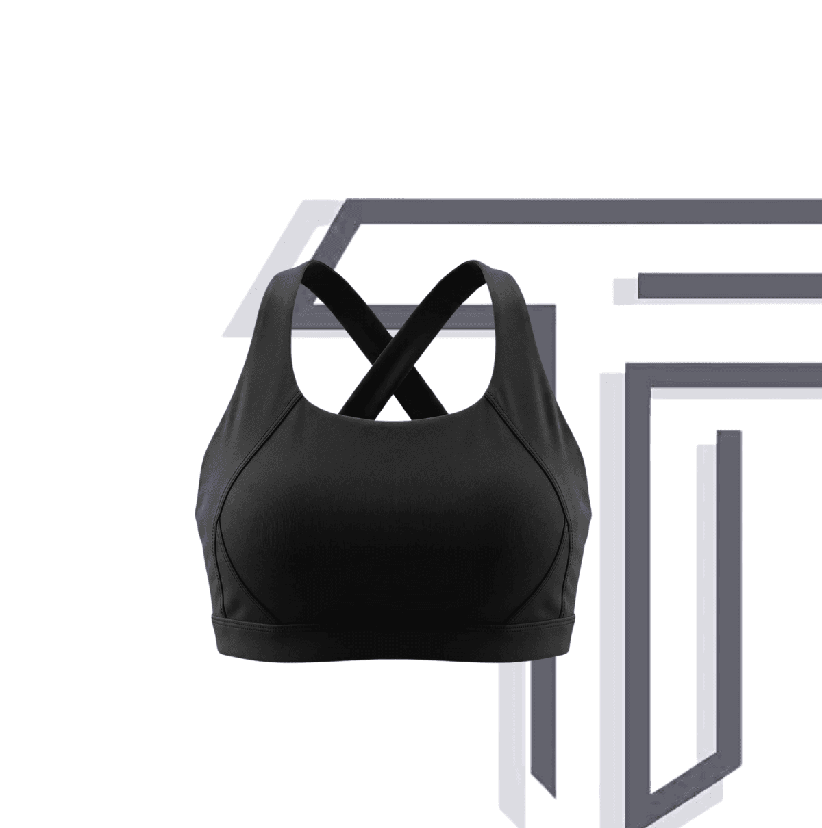 Criss-cross performance sports bra