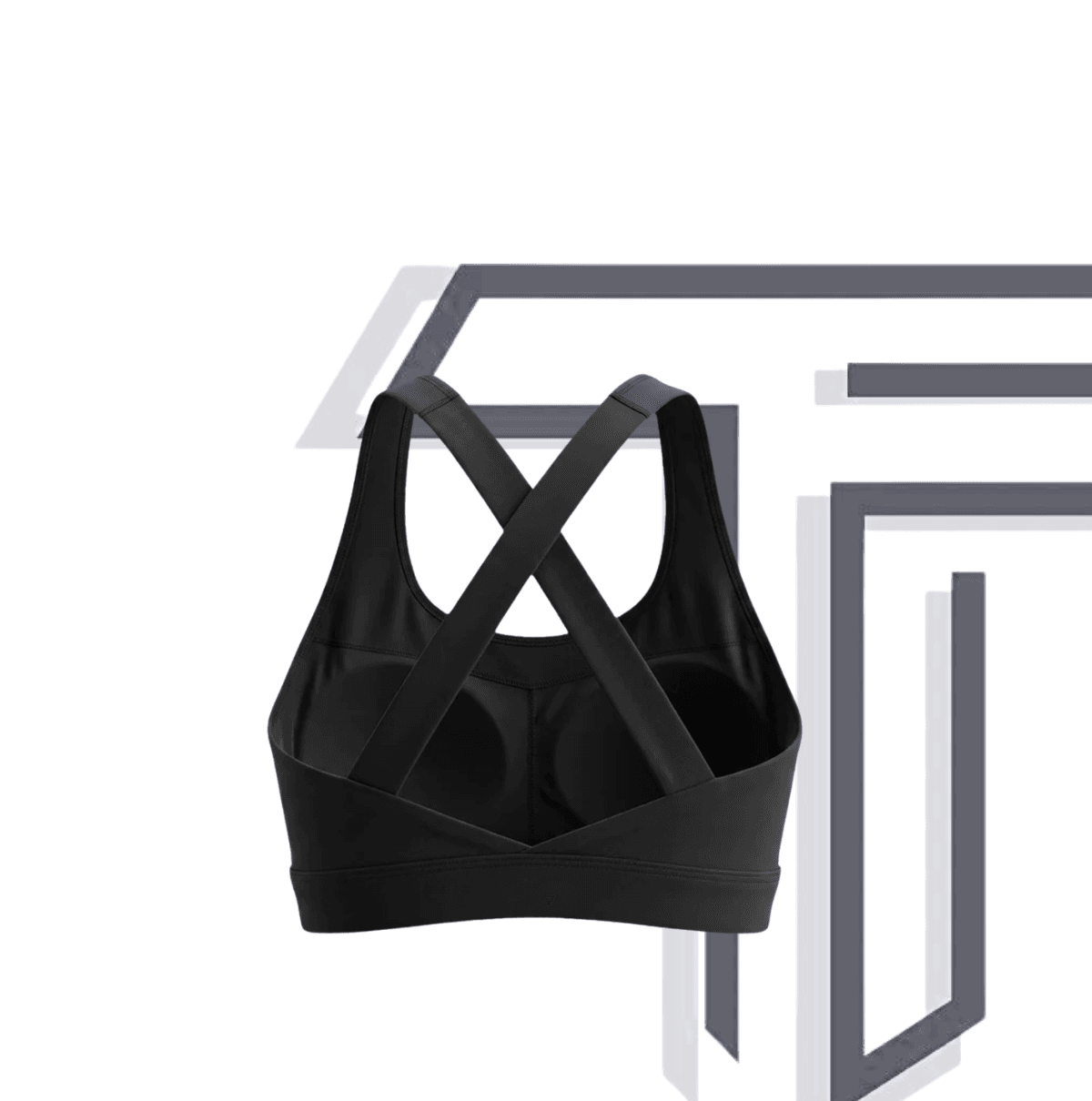 X-back sports bra